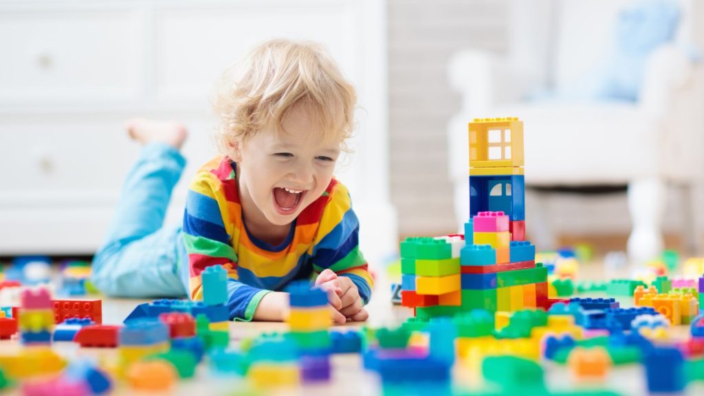 child experiencing sensory stimulation