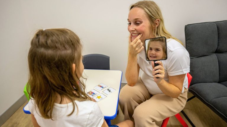 therapy partners speech clarity session with a speech pathologist